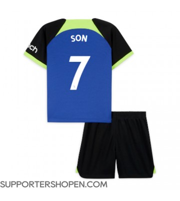 Tottenham Hotspur Son Heung-min #7 Bortatröja Barn 2022-23 Kortärmad (+ korta byxor)